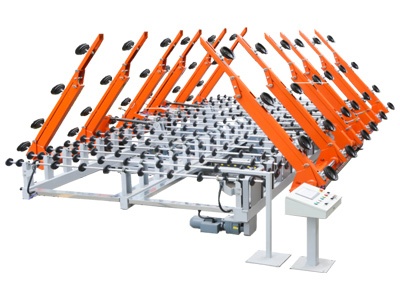 Automatic glass loading table